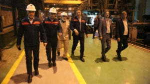 بازدید استاندار خوزستان از شرکت فولاد اکسین